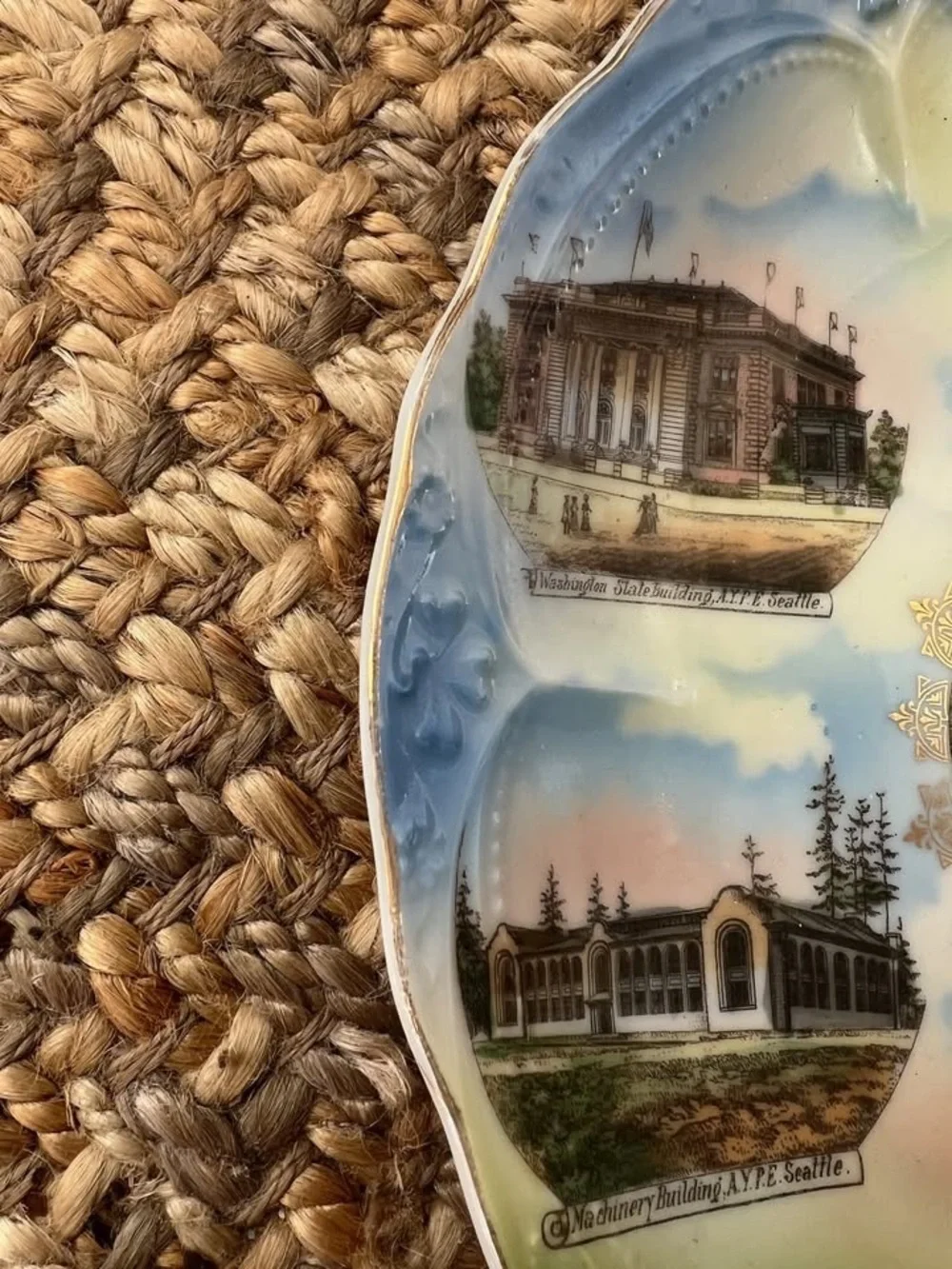 Antique 1909 Alaska-Yukon-Pacific Exposition Souvenir Plate